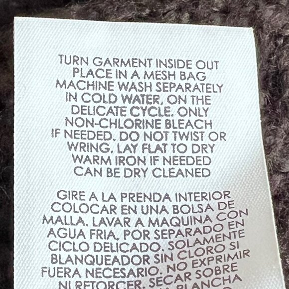 CAbi Oversized Brown Cable Knit Cardigan Sweater XS/S Cape Sleeve Open Front - Picture 13 of 13